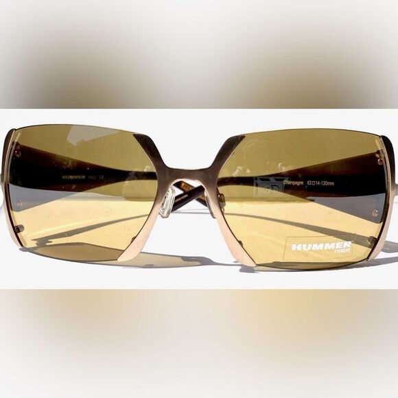 Hummer eyeglasses tortoise/gold eyewear/ biker eyeglasses/unisex/wrap around - Picture 1 of 13
